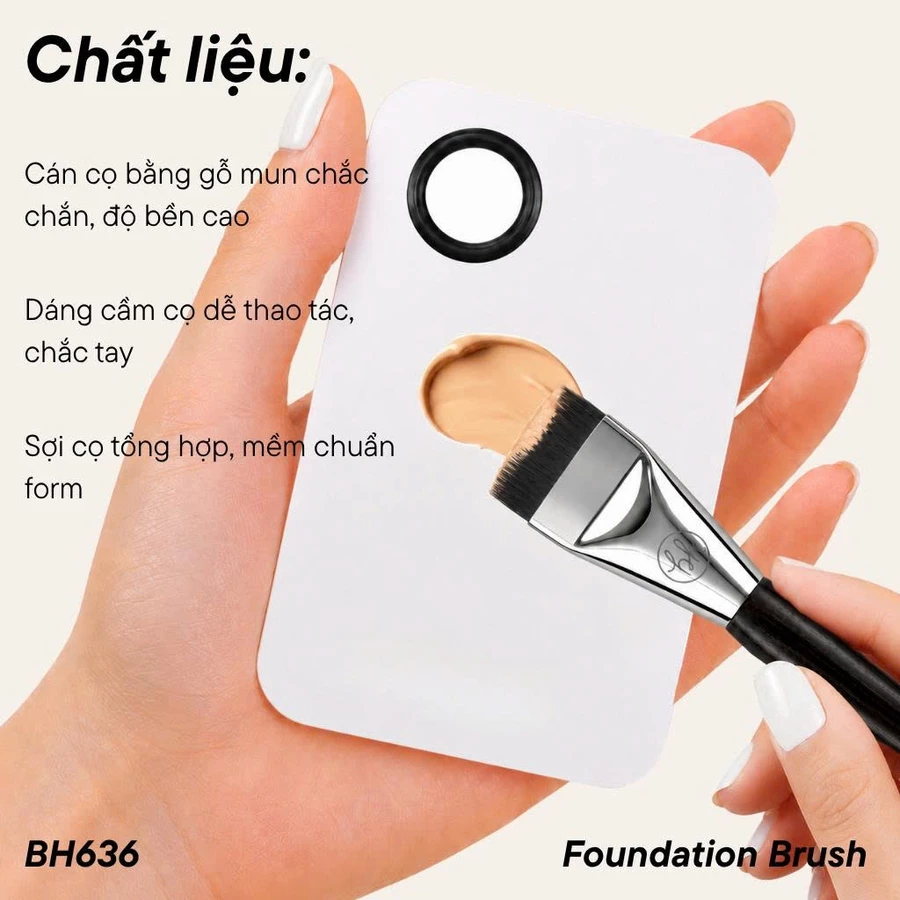 Cọ Tán Nền BH Cosmetics Foundation Brush BH636